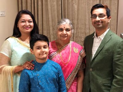 Abhijeet with his family