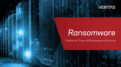 Combat the threat of ransomware with Veritas.