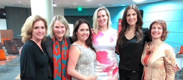 Veritas staff share a photo with Hillary Wicht following her presentation at our Mountain View headquarters.