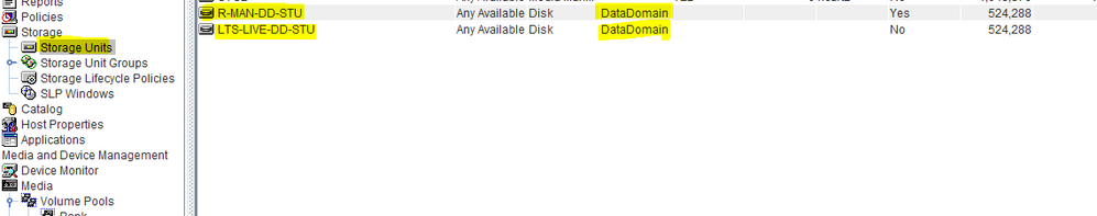 Disk STUs From EMC Data Domain