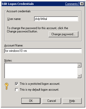 This is what I am using to log into windows10vm where remote agent utility is