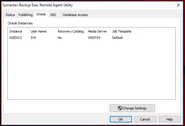 On windows10vm I have Oracle DB and remote agent utility