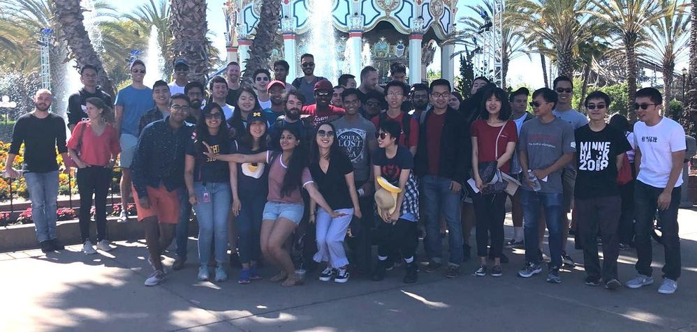 The Veritas University summer interns sharing an afternoon at Great America in celebration of the ongoing program; one of many fun networking events planned by the Veritas University leadership team.