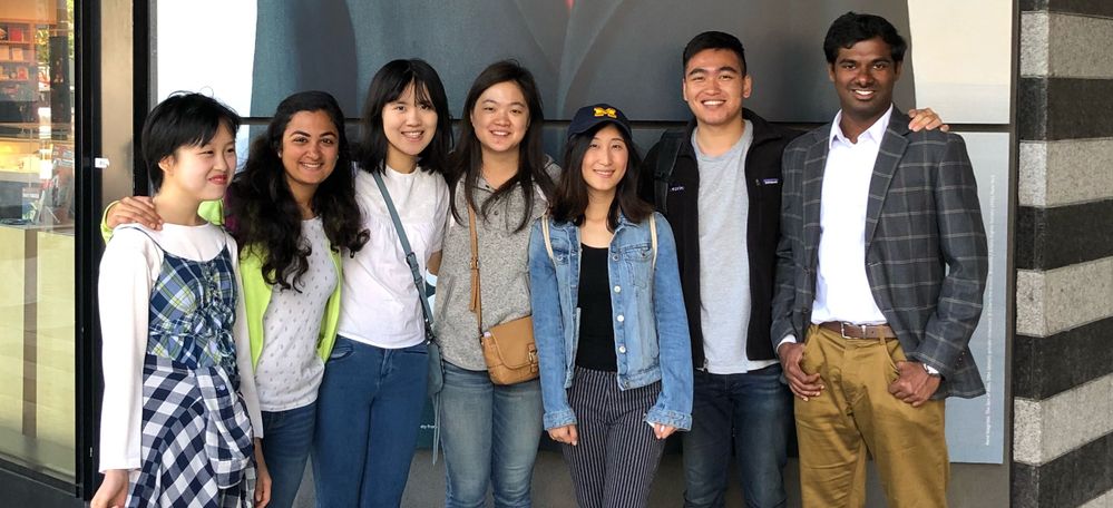 The CX intern team with the Veritas University summer program at San Francisco's MoMA in July, 2018.