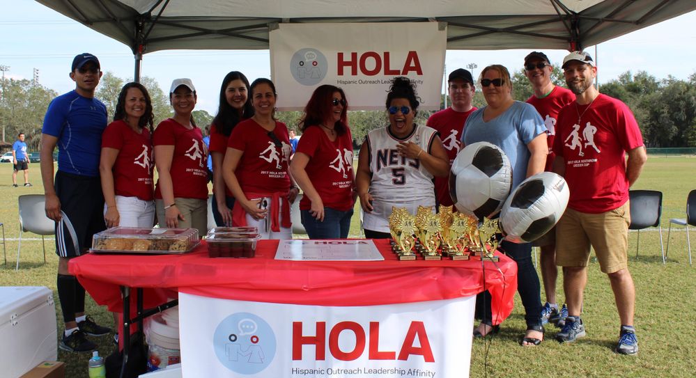 A highlight from last year's HOLA Soccer Tournament out of Veritas' Heathrow office.