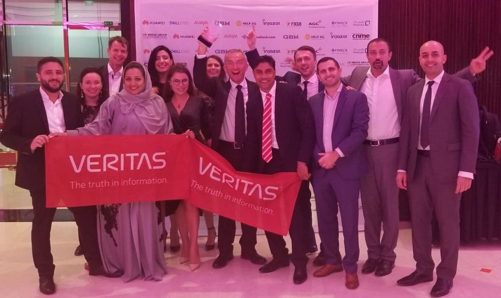 #TeamVTAS celebrating Veritas' Software Vendor of the Year Award