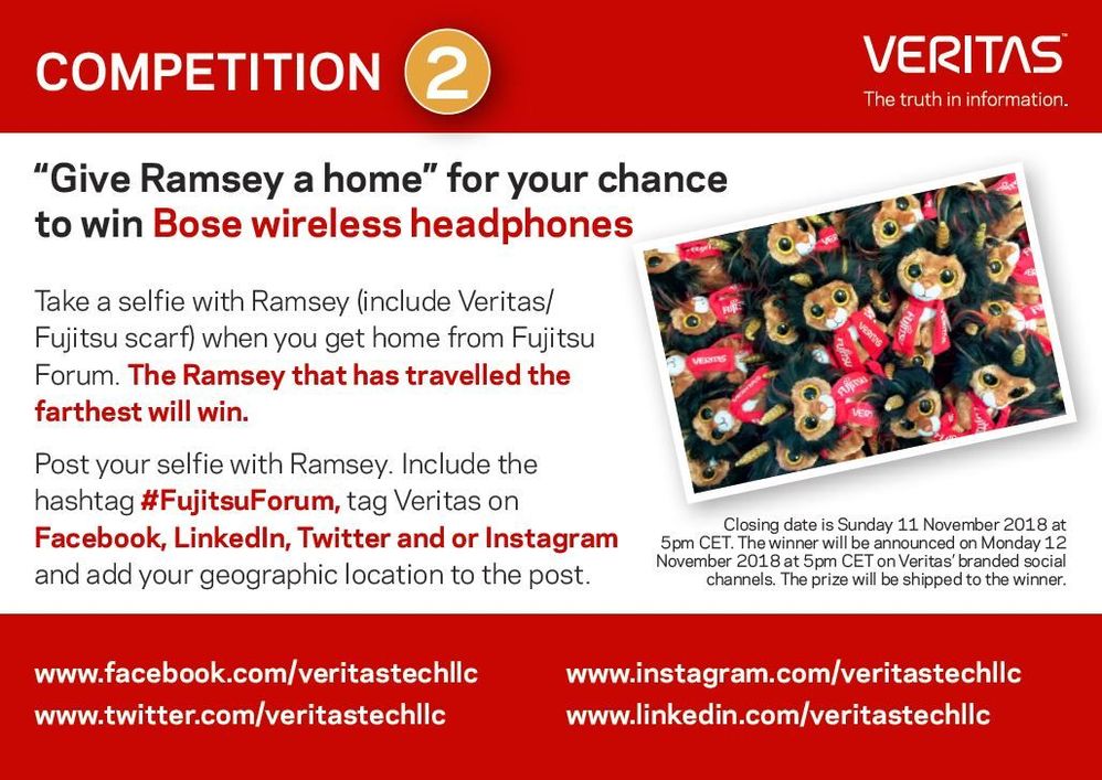 How far can Ramsey travel around the world? Give Ramsey a home, take a selfie and tell us where he is now living to be in with a chance to win a pair of Bose Wireless Headphones.