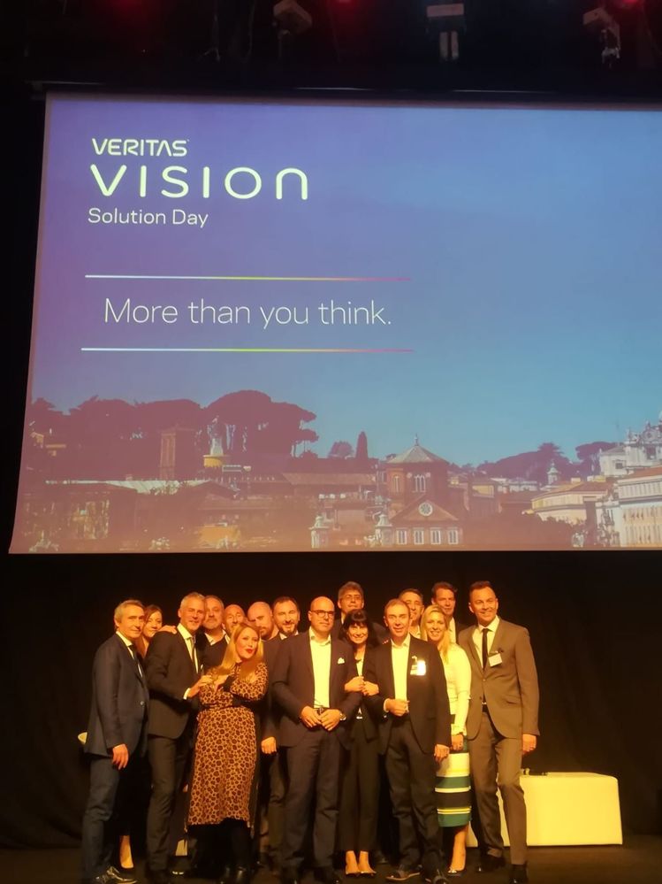 Well done #TeamVtas! Thank you to our customers who attended and our partners and sponsors for supporting Vision Solution Day Rome! See you next year!