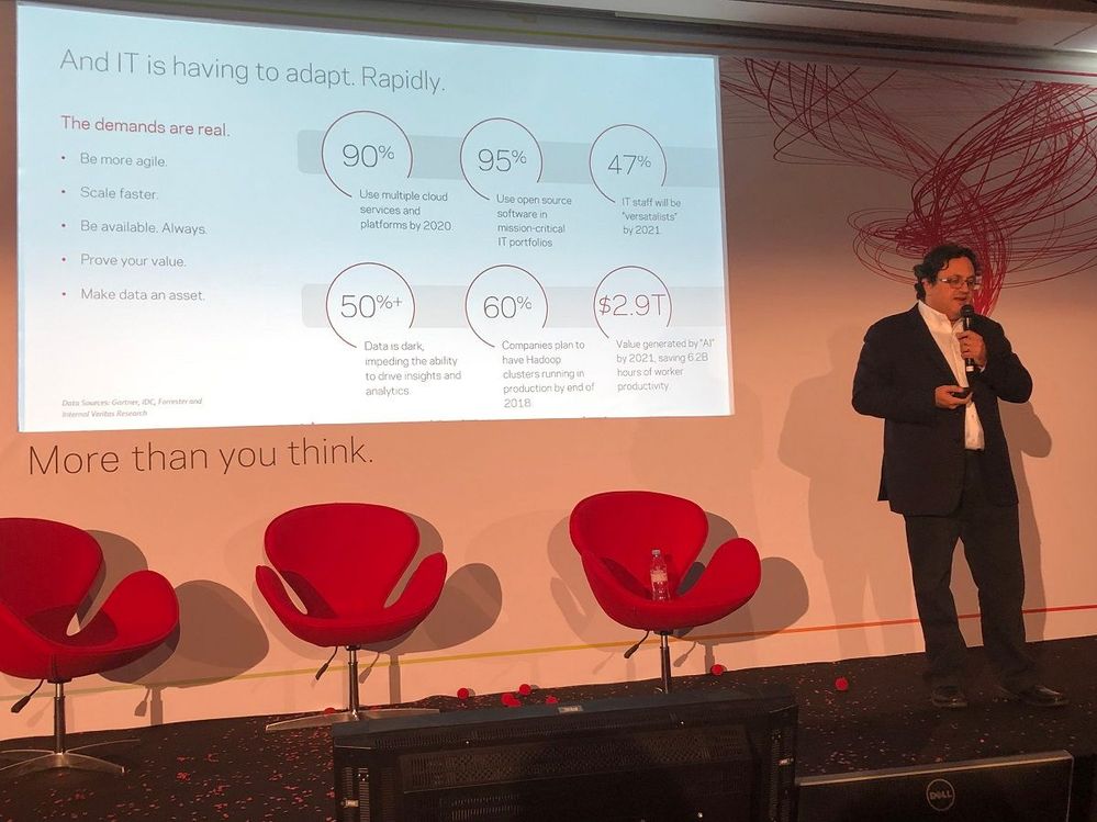 "It is necessary for IT to adapt rapidly and become more agile." said Cameron Bahar, CTO, Veritas at VSD Paris.