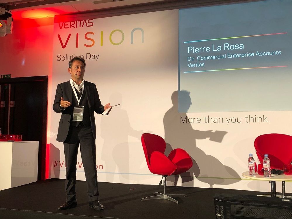 And the final session of the day was delivered by Pierre La Rosa, Director of Commercial Enterprise, Veritas.
