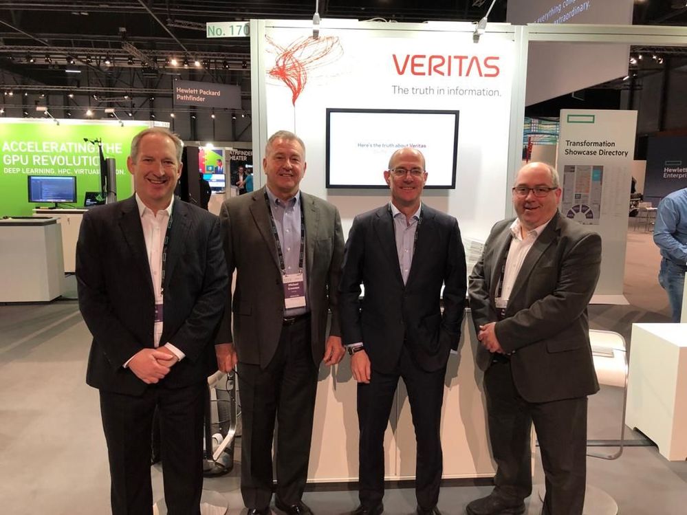 Meet #TeamVtas on Veritas' stand at HPE Discover 2018, Madrid.