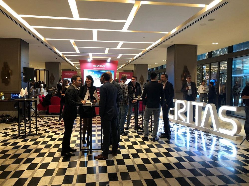 There were plenty of opportunities for customers to network with Veritas staff as well getting time with the partner community too.