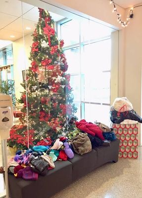 During this year's coat, hat, and mitten drive, Veritas' Roseville collected 37 coats, 35 hats, and 40 pairs of gloves and mittens.