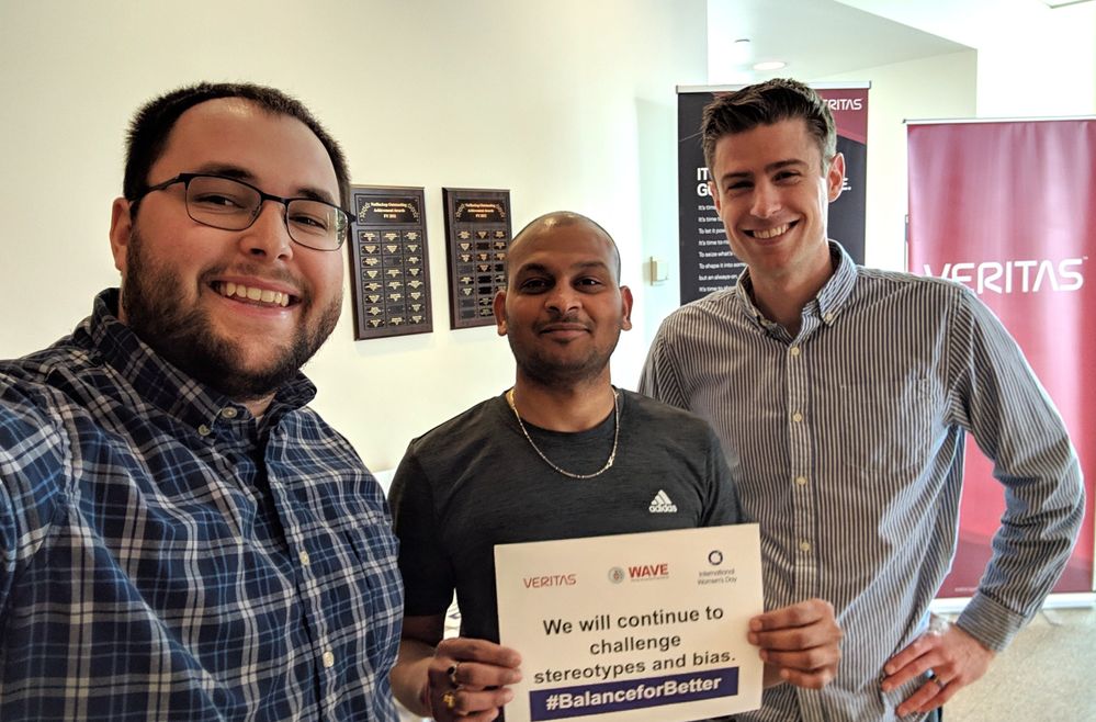 Members of #TeamVtas Roseville participate in the #BetterForBalance Selfie Challenge.