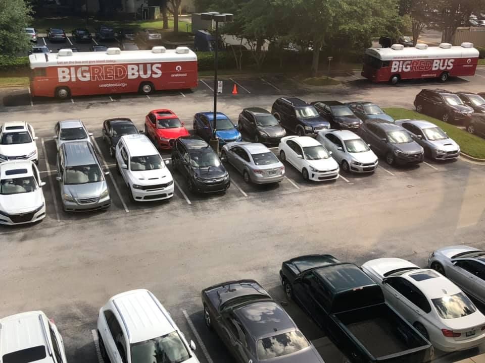 This year the Heathrow, FL campus of Veritas had two Big Red Buses on hand for the May Blood Drive.