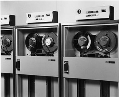 What is magnetic tape storage?